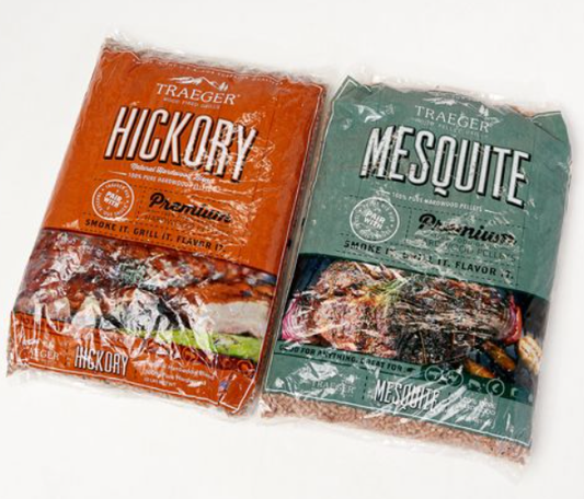 Traeger Wood Fired Pellets - Hickory and Mesquite