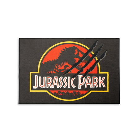 Jurassic Park Logo Printed Area Rug | 52 x 36 Inches