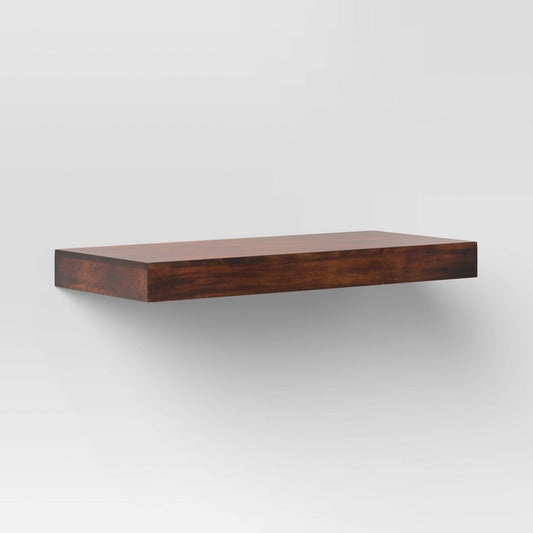 10" x 4.5" Wood Wall Shelf Walnut - Threshold