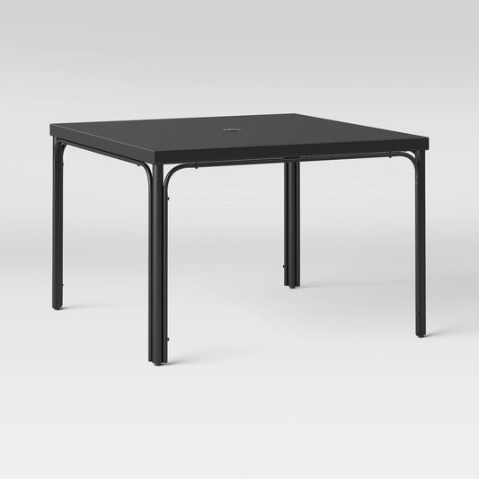 Timo 4 Person Square Patio Dining Table - Black - Project 62