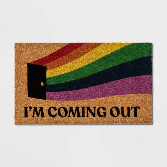 Doormat I'm Coming Out Multicolor - Pride